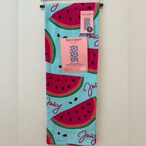 Juicy Couture Watermelon Slice Towel - Pink and Aqua